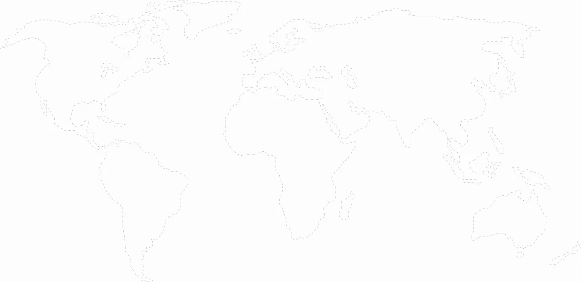 Dotted world map used as the backdrop for the five interview insights